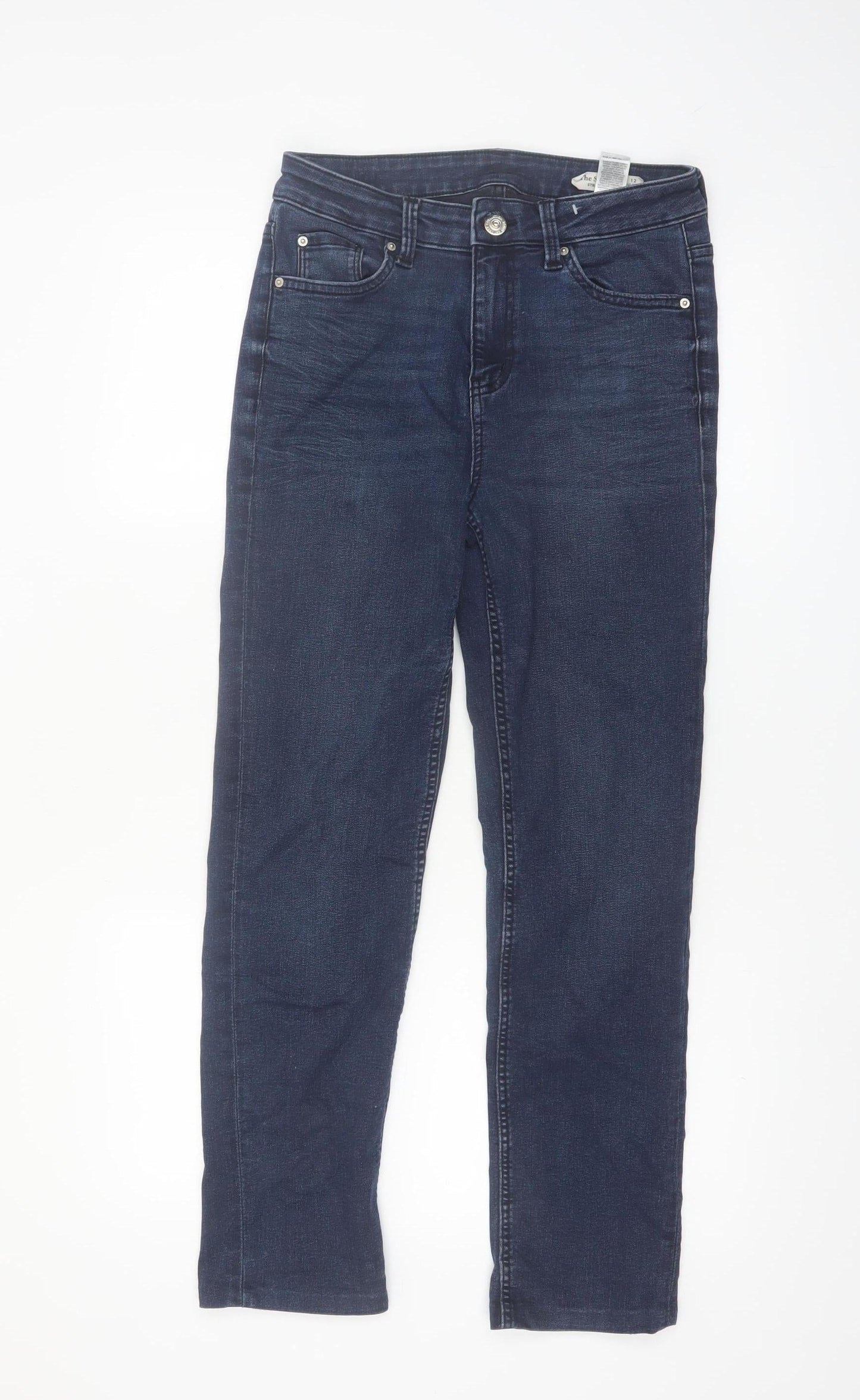 Marks and Spencer Women’s Blue Straight Leg Jeans Size 12 Regular
