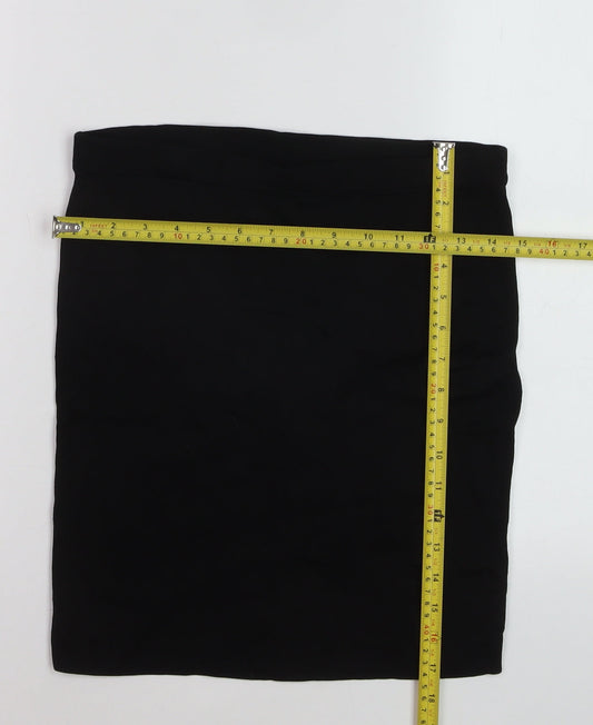 Willow & Thread Women's Black XS Stretch Pencil Skirt