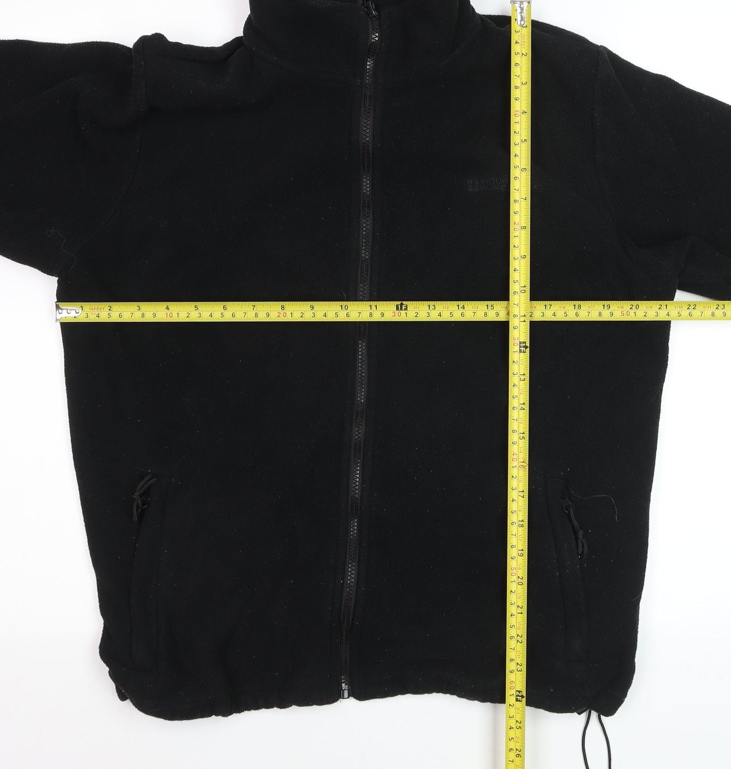 Mountain Warehouse Men's Black Fleece Full Zip Jacket Size M
