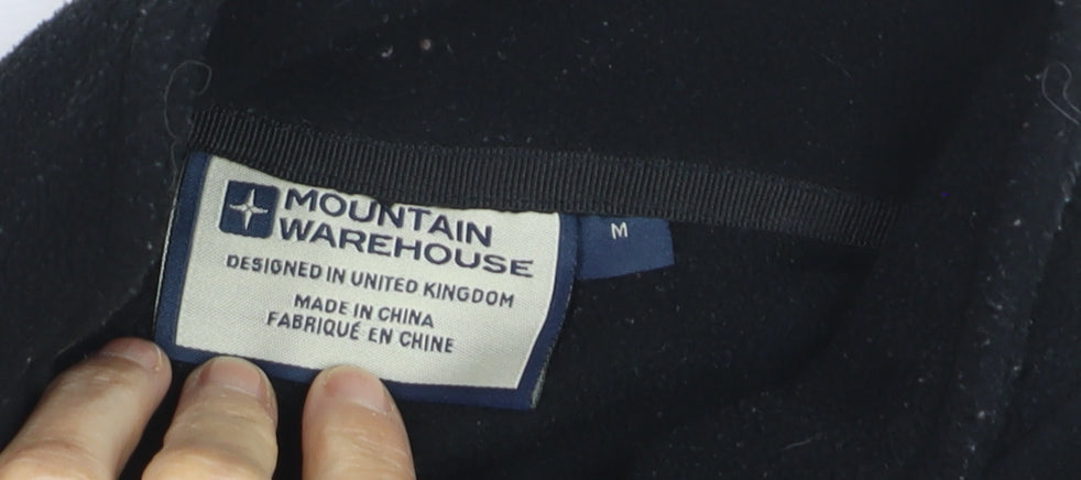 Mountain Warehouse Men's Black Fleece Full Zip Jacket Size M