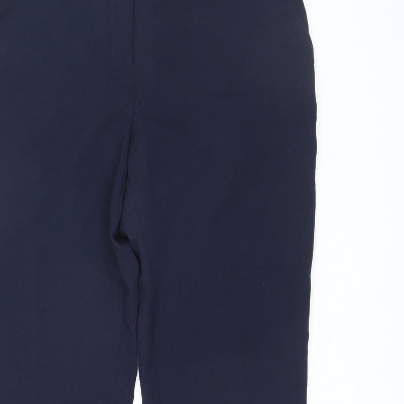 Dunnes Women's Blue Size 14 Tailored Straight Trousers