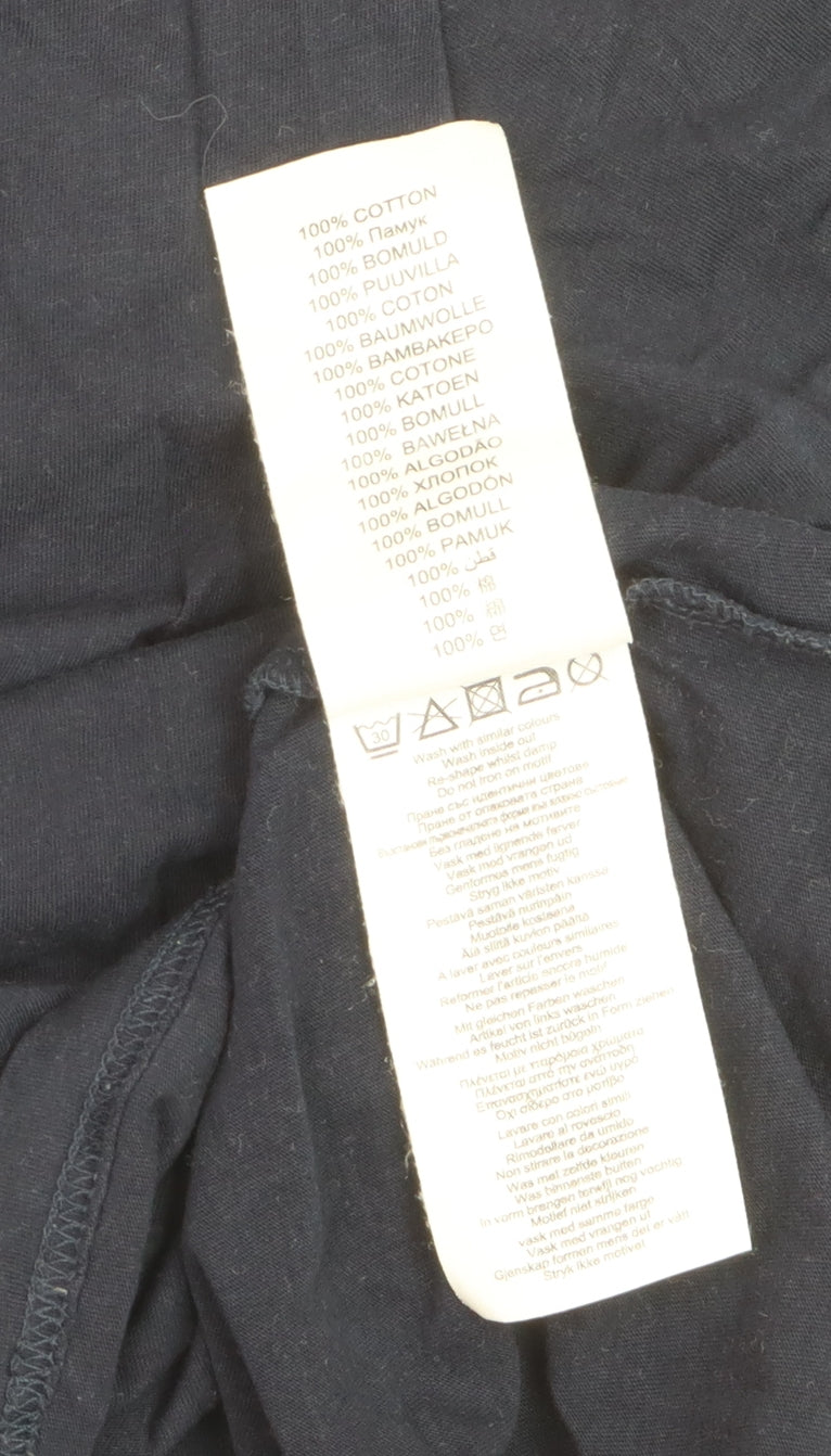 Ben Sherman Men's Blue V-Neck Cotton T-Shirt Size L