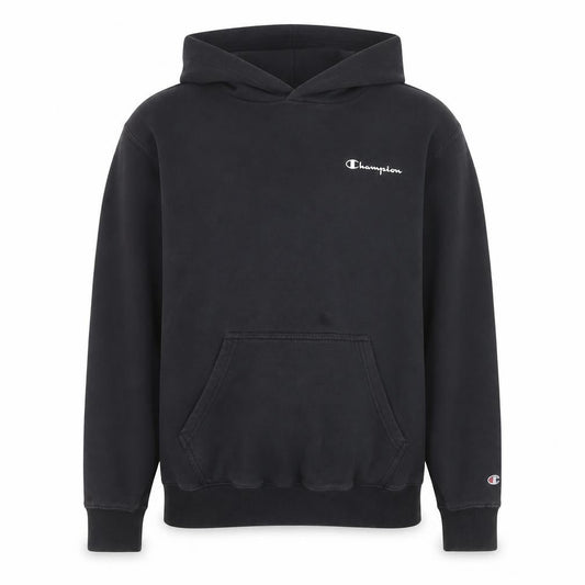 Champion Men's Black Pullover Hoodie Large Fleece Sweatshirt
