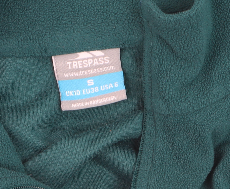 Trespass Women’s Green Fleece Pullover Sweatshirt UK 10 Small