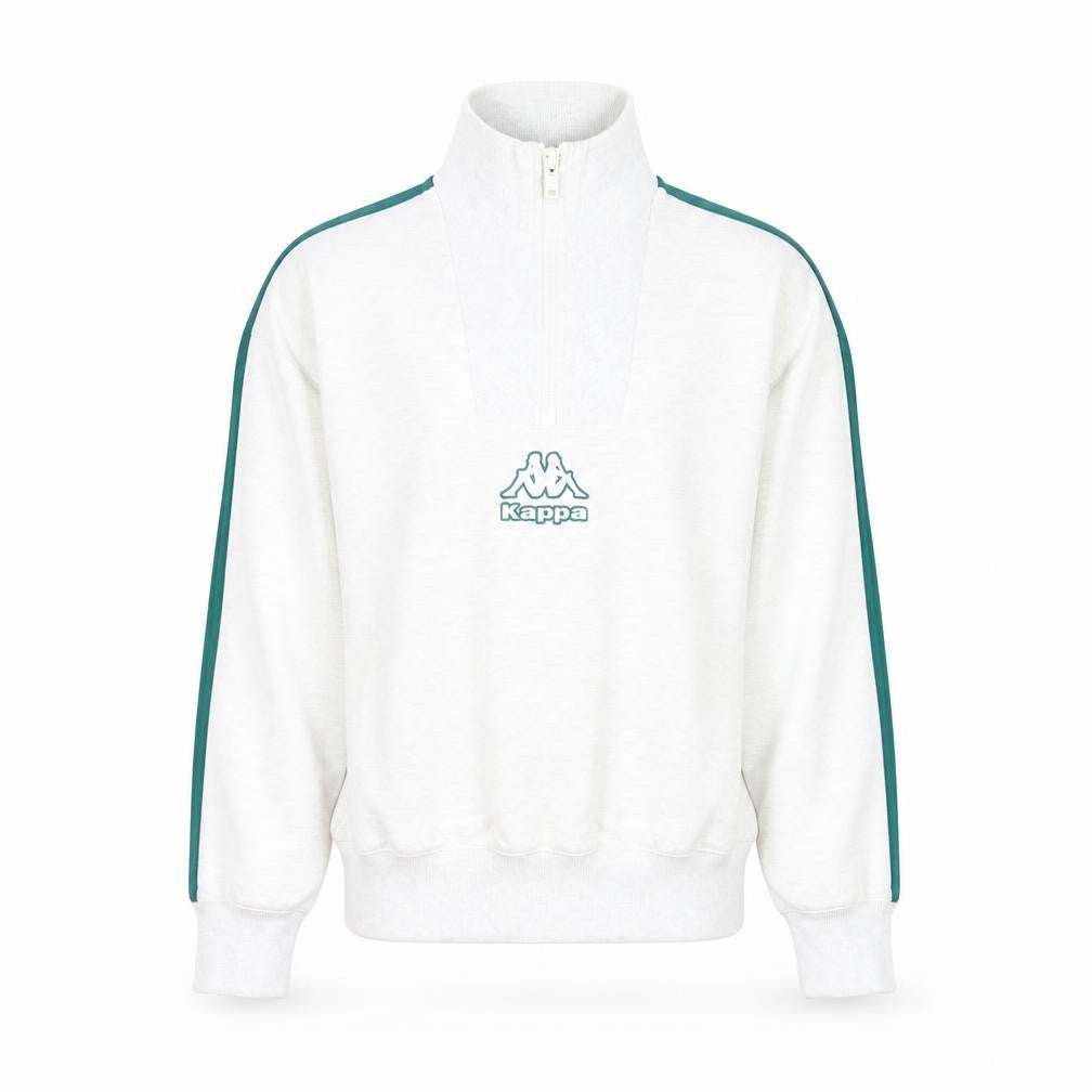 Kappa Men's Grey 1/4 Zip Sweatshirt XS Sports Logo Training Top