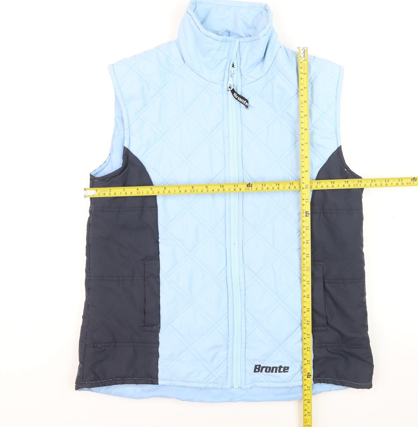 Bronte Men's Blue Quilted Bodywarmer Waistcoat M Outdoor Zip Vest