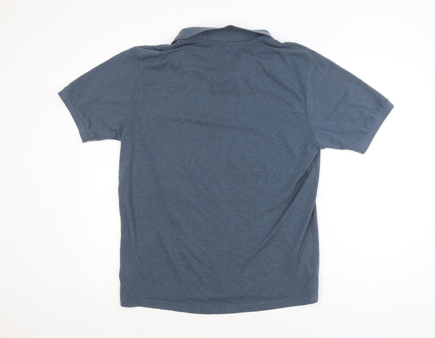 Dunnes Stores Mens Blue Regular Fit Polo Shirt Size L