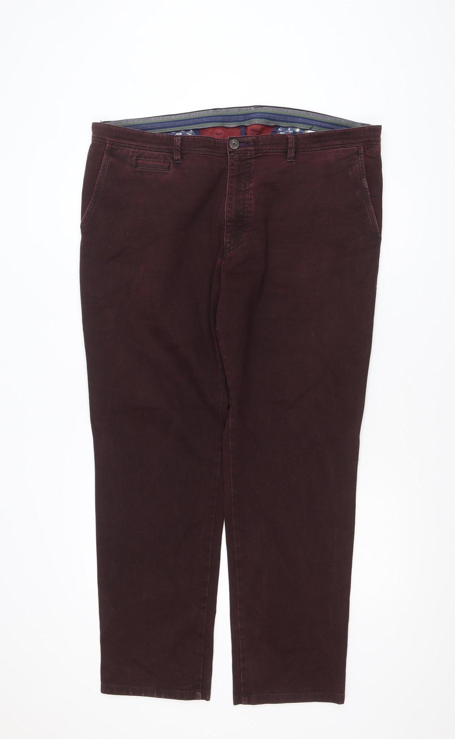 Bugatti Men's Brown 33x32 Chino Trousers Cotton Stretch