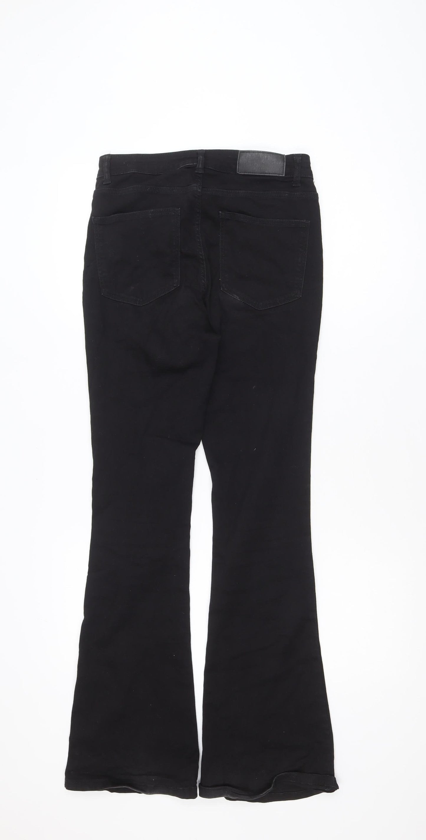 Noisy May Women's Black High Waist Flared Jeans Size 10
