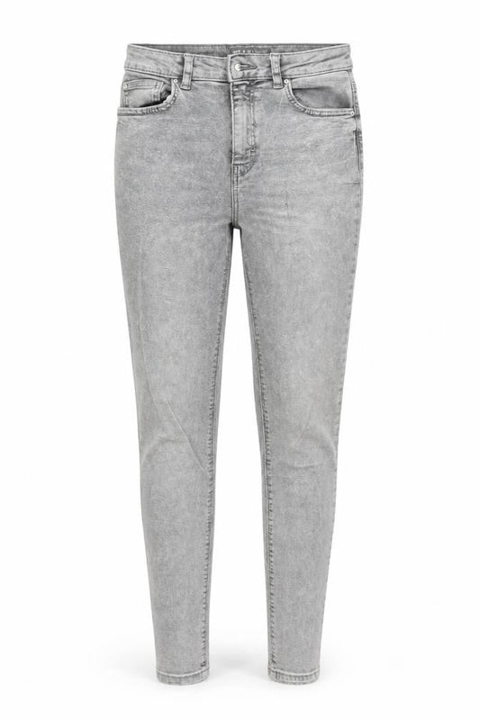 Front view of Denim Co women’s grey skinny stretch jeans, size UK 10