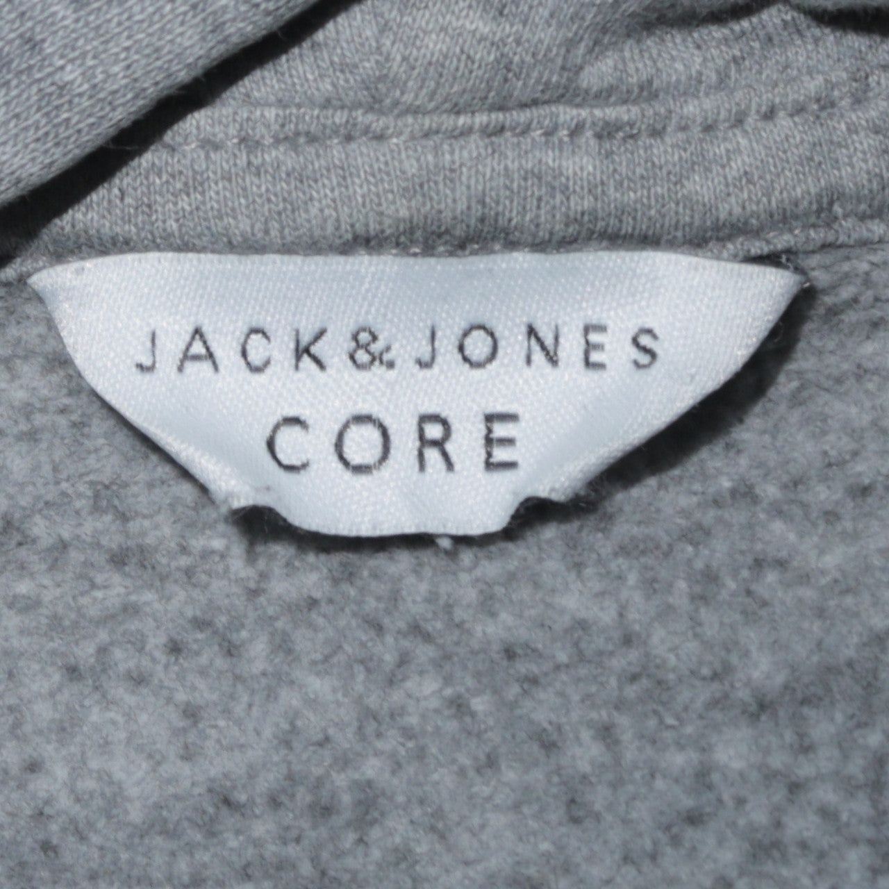 Jack & Jones Men’s Grey Pullover Hoodie S Logo Core Sweatshirt
