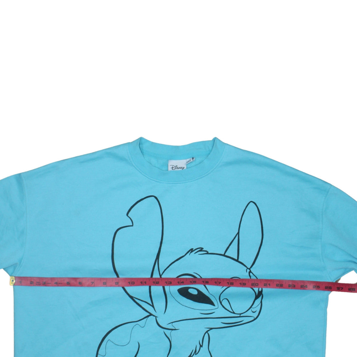 Disney Women Blue Stitch Crew Neck Pullover Sweatshirt XL