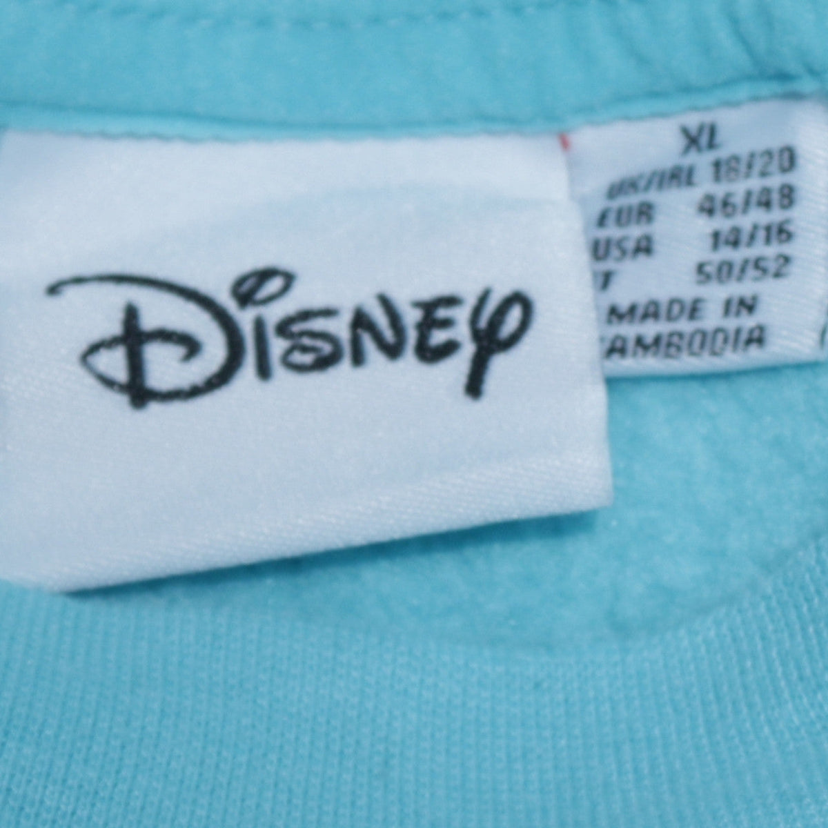 Disney Women Blue Stitch Crew Neck Pullover Sweatshirt XL