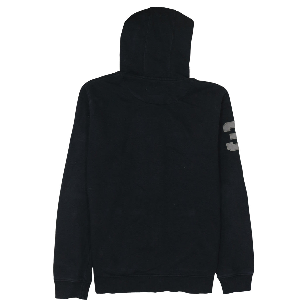 U.S. Polo Assn. Men’s Black Full Zip Hoodie L Logo Fleece Sweatshirt