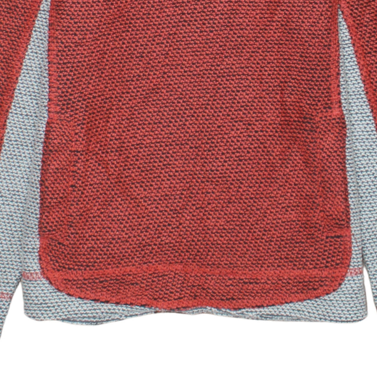 Weird Fish Womens Red Grey 1/4 Zip Pullover Sweatshirt Size 10