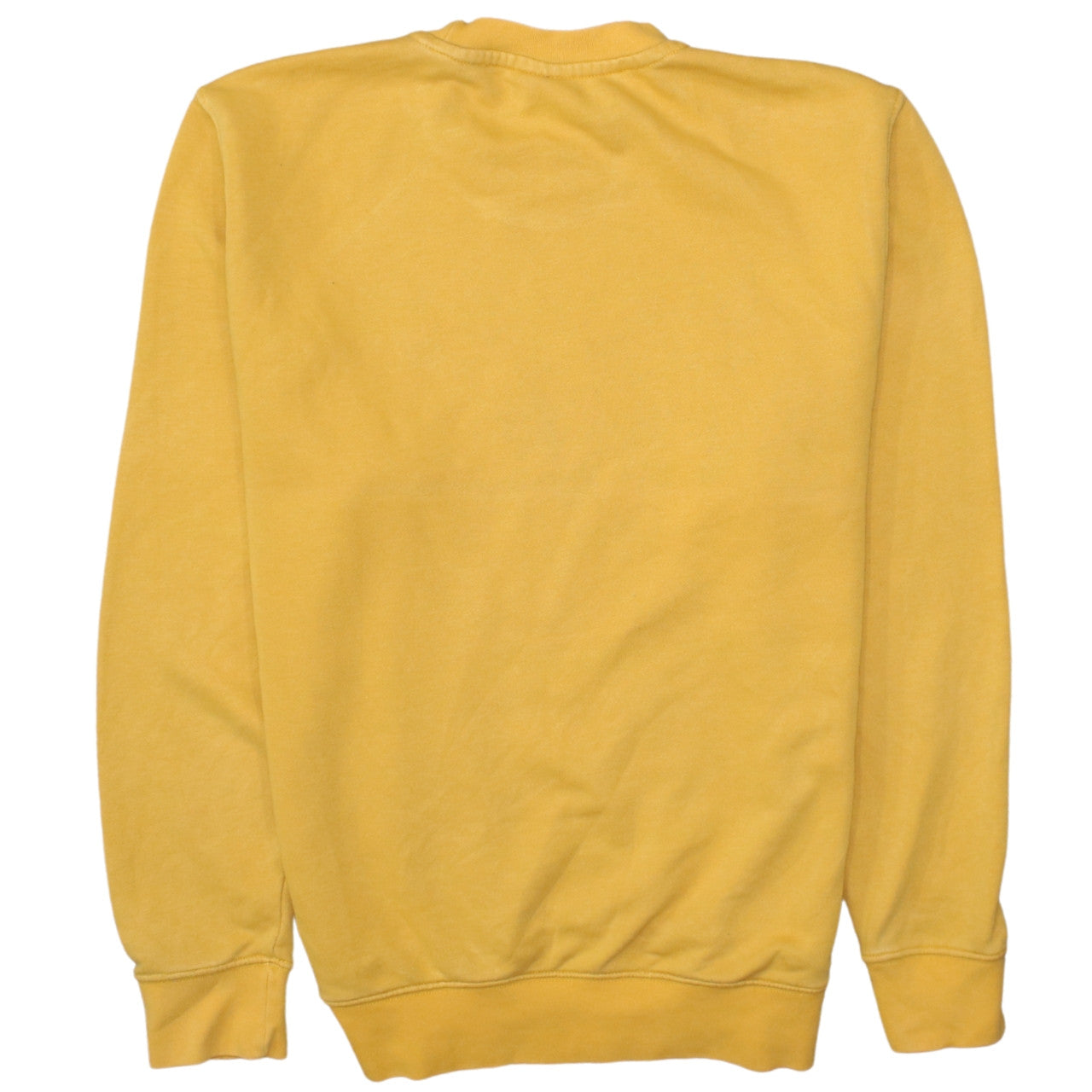 Nike Men's Yellow Crew Neck Pullover Sweatshirt Small Cotton Blend