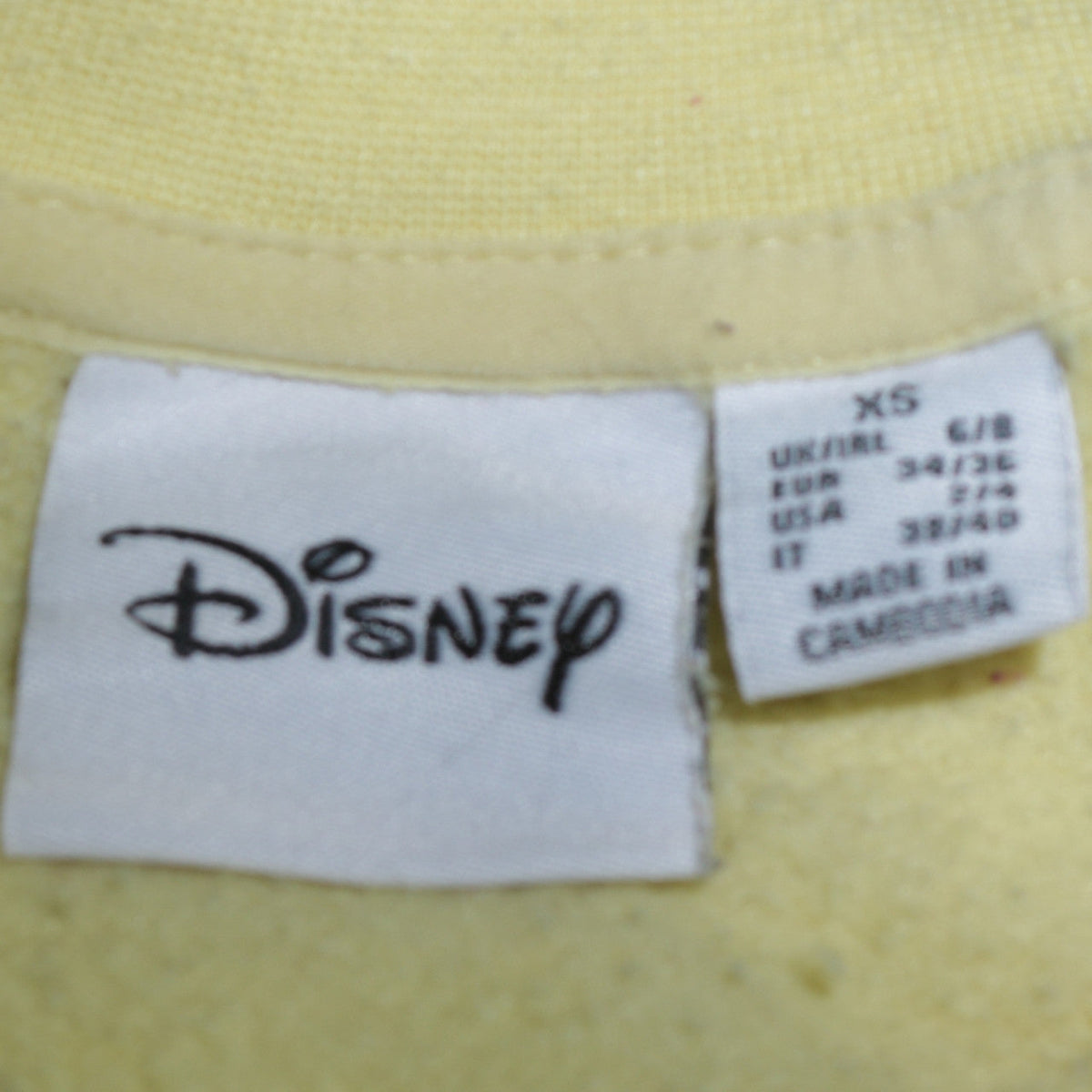 Additional view of Disney Women Yellow XS Winnie the Pooh Hunny Pullover Sweatshirt