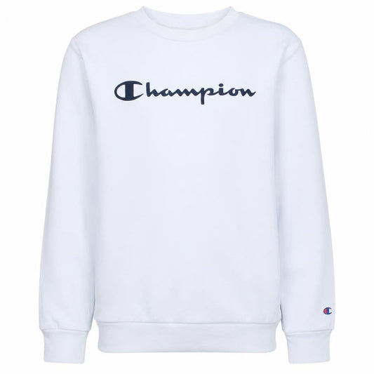 Champion Boys White XL 13-14 Years Crew Neck Pullover Sweatshirt