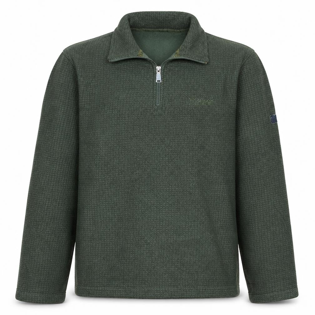 Regatta Mens Green Fleece 1/4 Zip Pullover Sweatshirt M