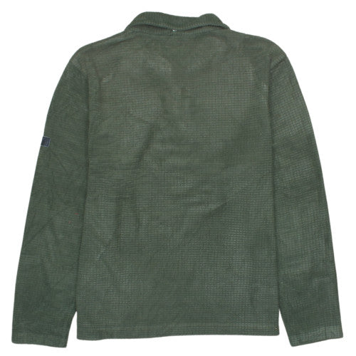 Regatta Mens Green Fleece 1/4 Zip Pullover Sweatshirt M