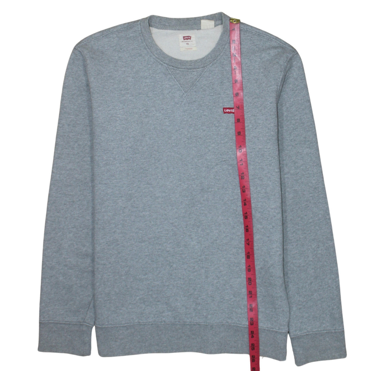 Levi's Men's Grey XS Crew Neck Pullover Sweatshirt