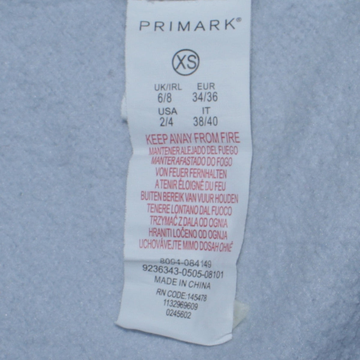Disney x Primark Women Blue Stitch Sweatshirt XS Pullover Crew Neck
