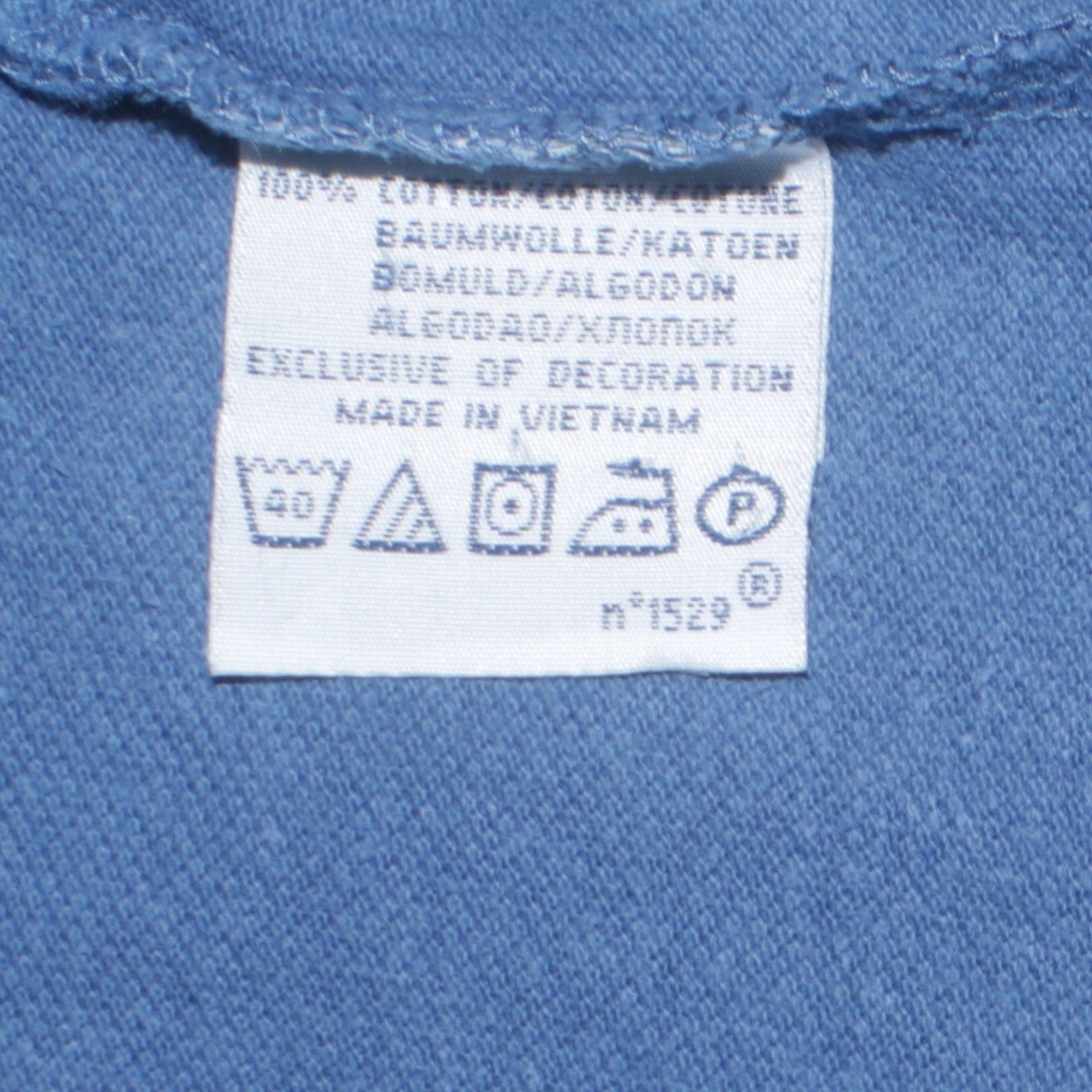 Ralph Lauren Men Blue Cotton Polo Shirt Size L Classic Fit Short Sleeve