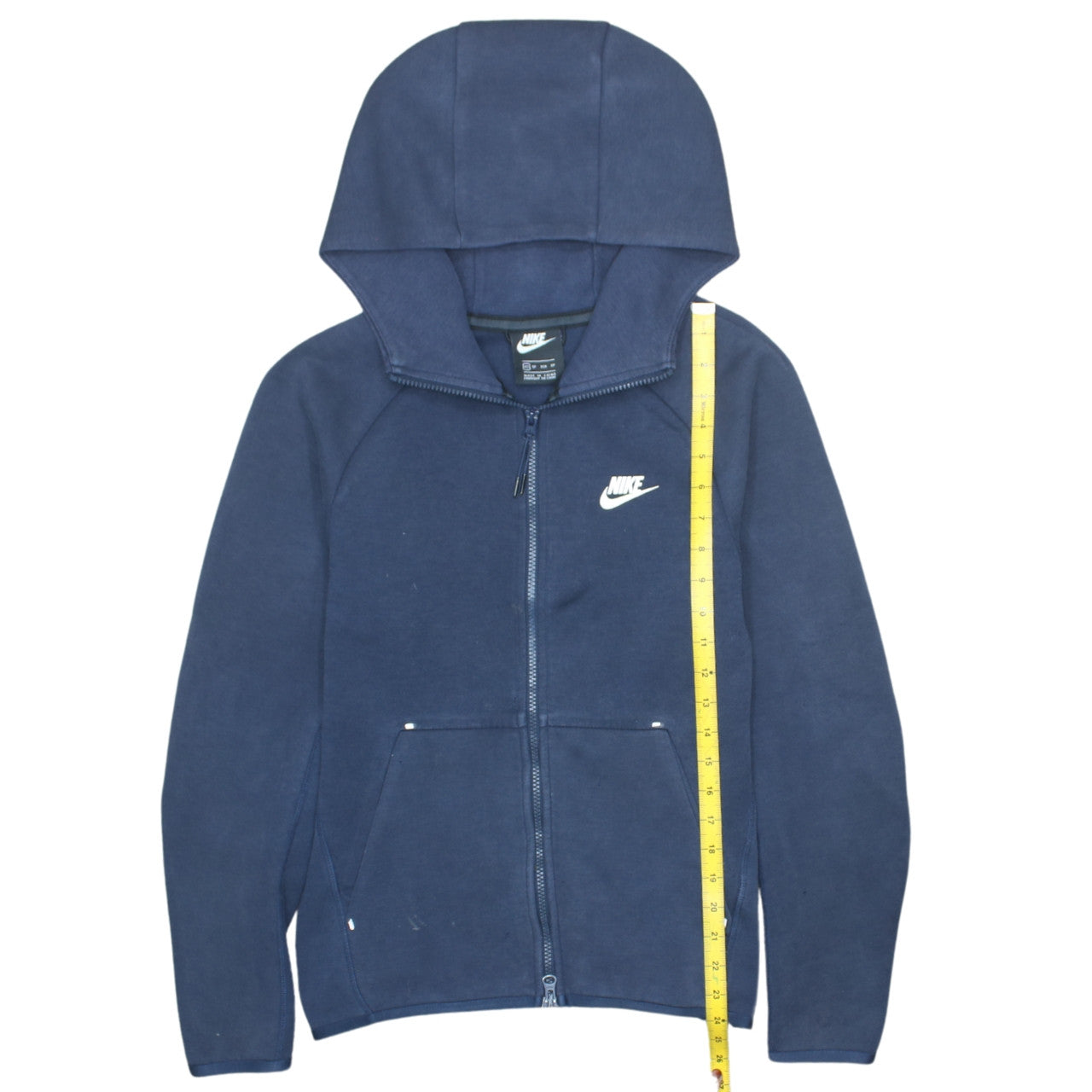 Nike Men's Blue Full Zip Hoodie XS Cotton Blend Sportswear