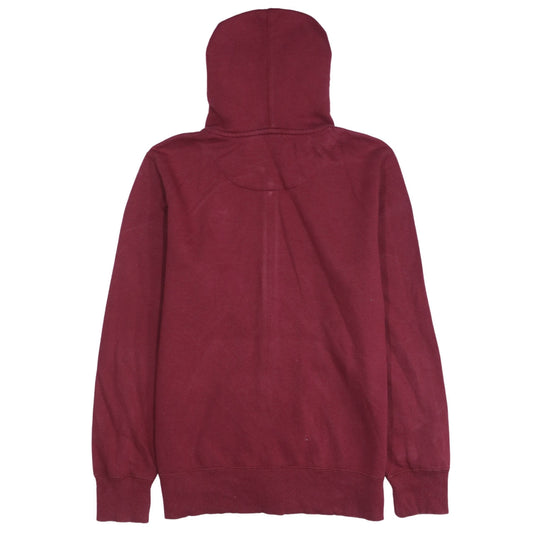 Nike Men Red Full Zip Hoodie S Fleece Lined Sportswear