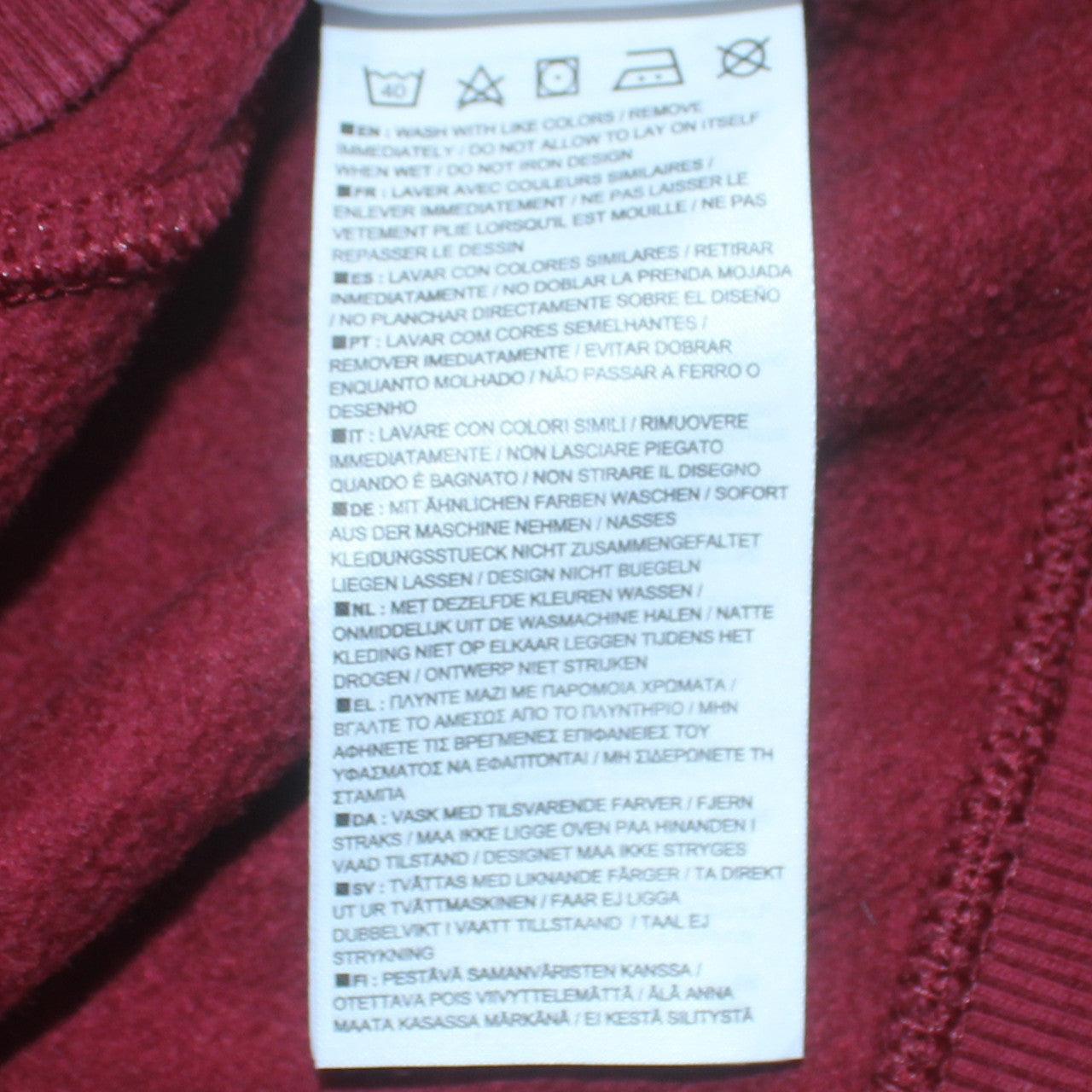 Nike Men Red Full Zip Hoodie S Fleece Lined Sportswear