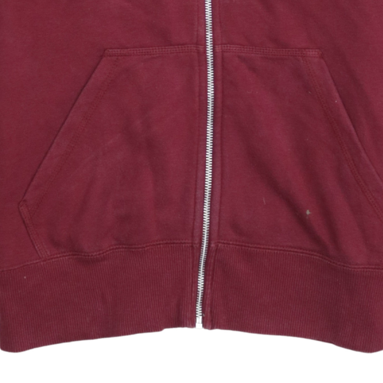 Nike Men Red Full Zip Hoodie S Fleece Lined Sportswear