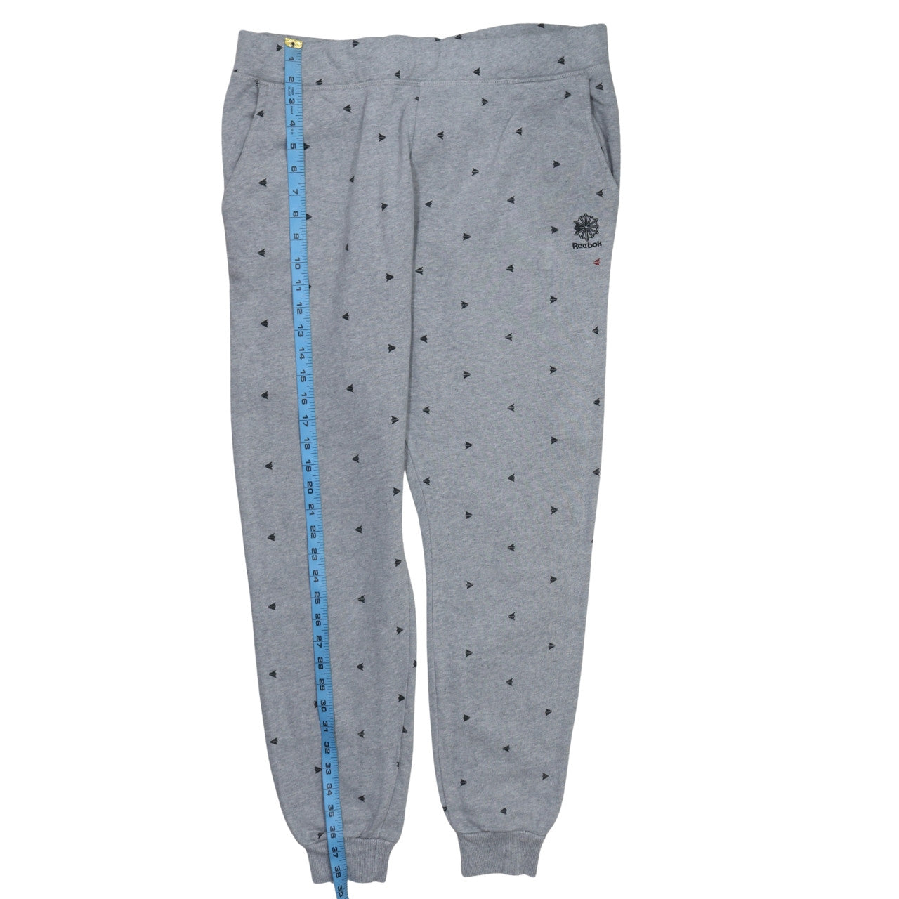 Reebok Womens Grey Jogger Sweatpants M Cotton Elastane Activewear