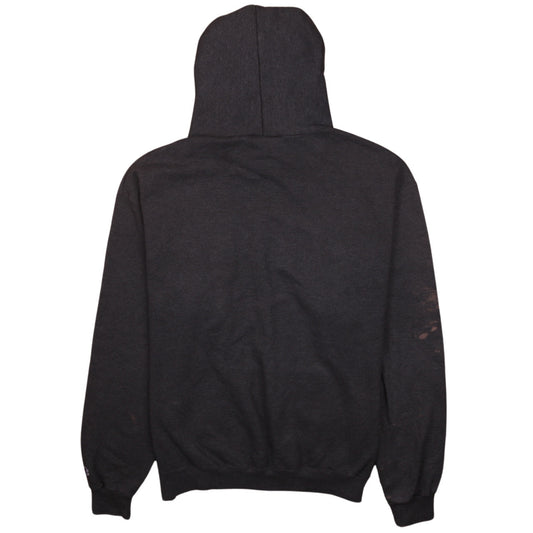 Champion Mens Black Pullover Hoodie L University Graphic Fleece
