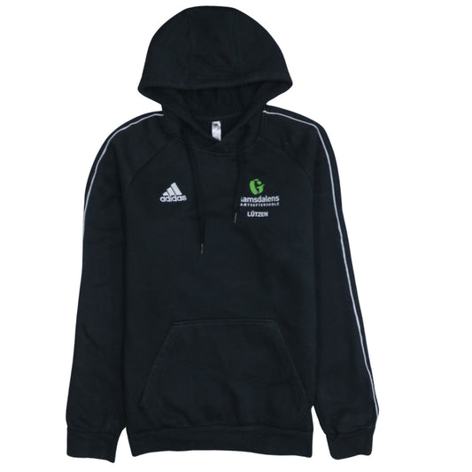 adidas Mens Black Pullover Hoodie Small Sports Fleece Sweatshirt