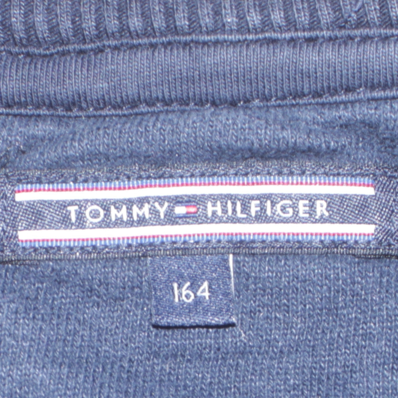 Tommy Hilfiger Boys Navy Sweatshirt Size 164 Graphic Stars Logo Pullover