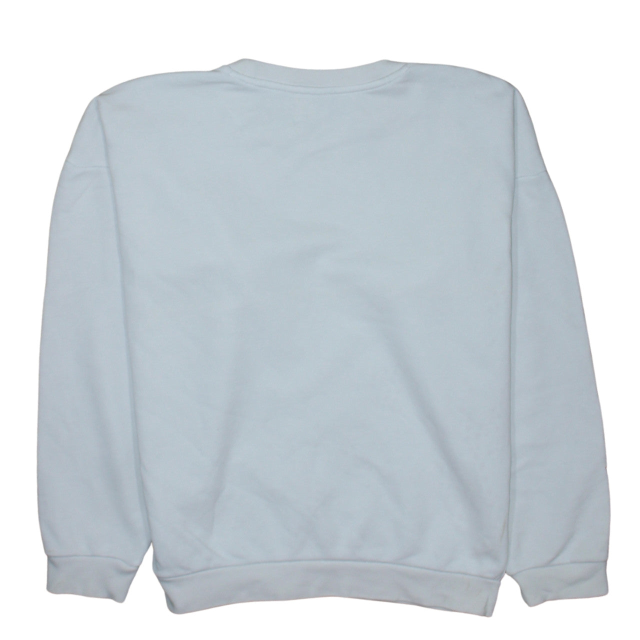 Adidas Womens White Relaxed Fit Crew Neck Logo Sweatshirt XS