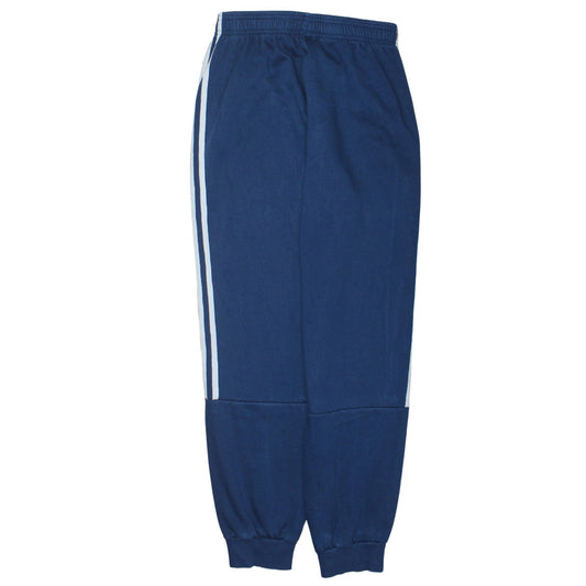 Adidas Boys Blue Jogger Trousers 13-14 Years Regular Fit Fleece Activewear