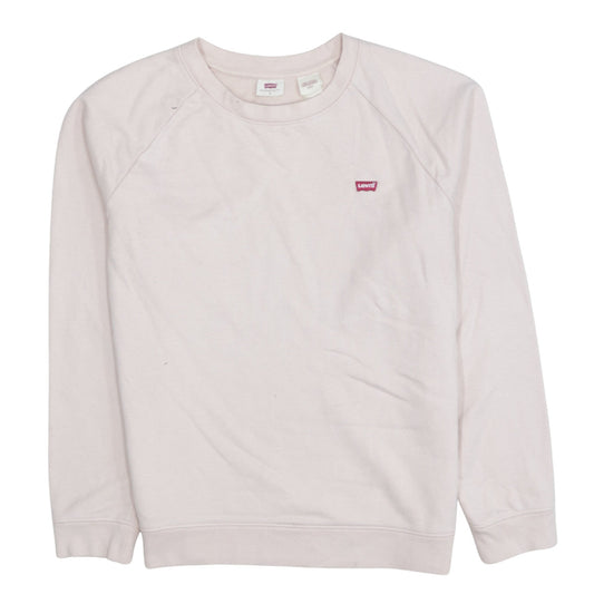 Levi's Women's Pink Crew Neck Pullover Sweatshirt Small
