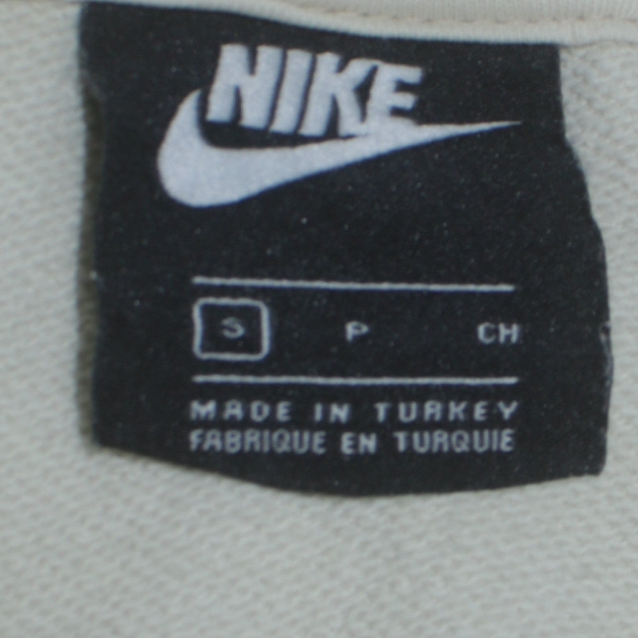 Nike Men's Beige Pullover Hoodie Small Logo Fleece Regular Fit