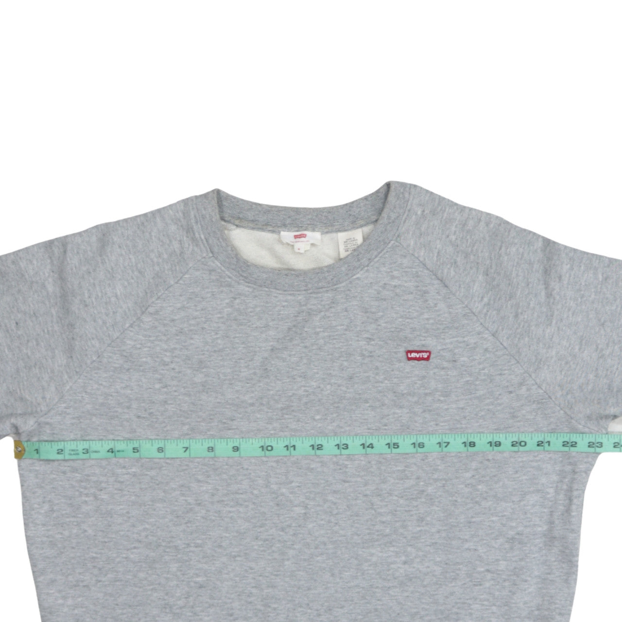 Levi's Women Grey Crew Neck Embroidered Sweatshirt M