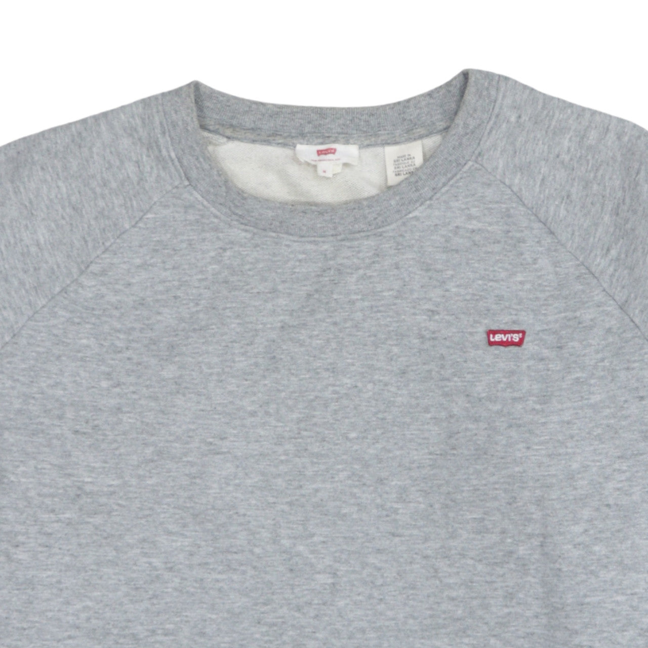 Levi's Women Grey Crew Neck Embroidered Sweatshirt M