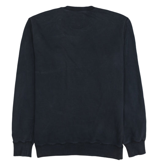 Diesel Mens Black Embroidered Logo Crew Neck Sweatshirt L