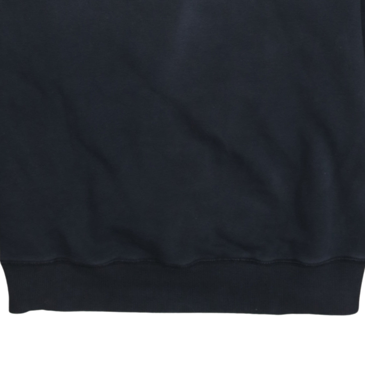 Diesel Mens Black Embroidered Logo Crew Neck Sweatshirt L