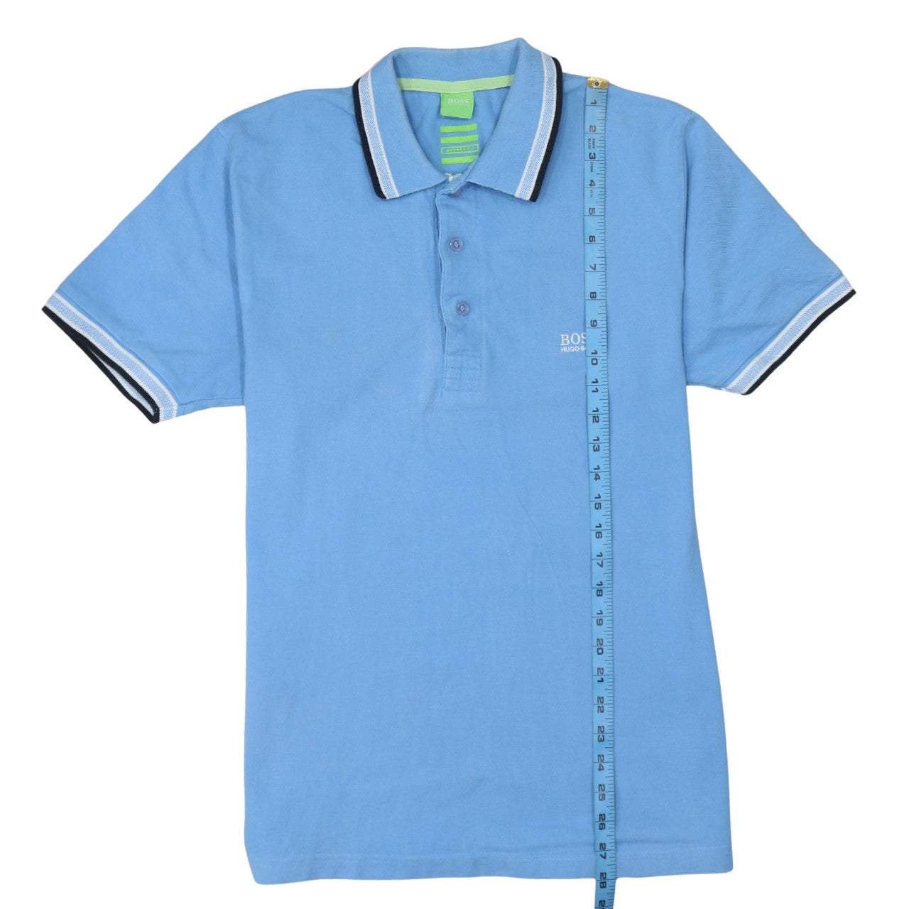 Hugo Boss Men's Blue Cotton Polo Shirt Size L Classic Fit