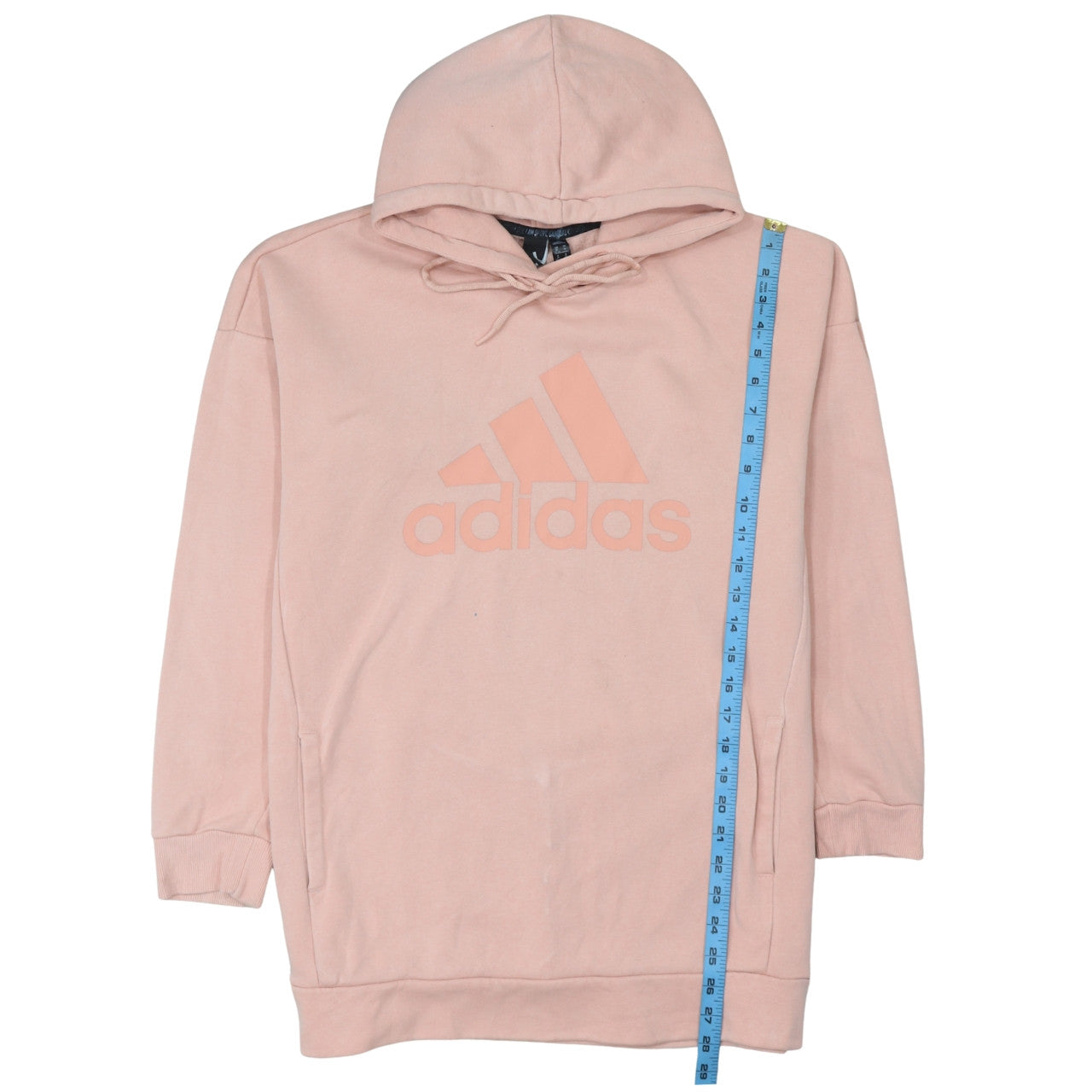 Adidas Women Pink Logo Pullover Hoodie Medium 12-14 Casual