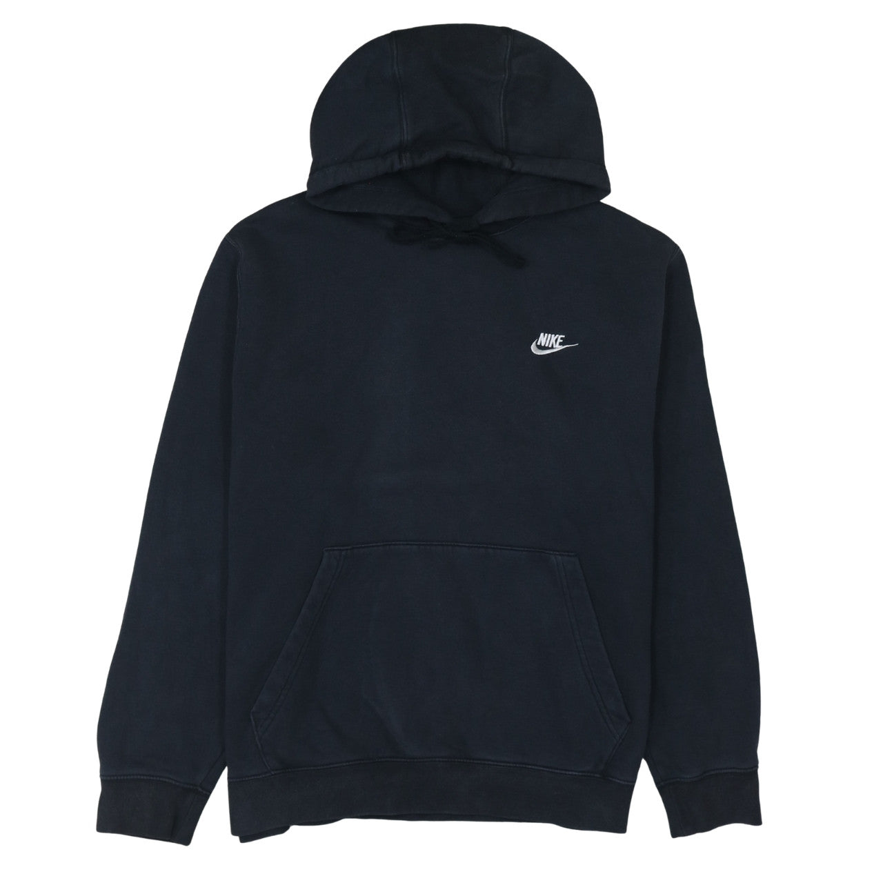 Nike Men's Black Pullover Hoodie Size L Fleece Logo Sportswear