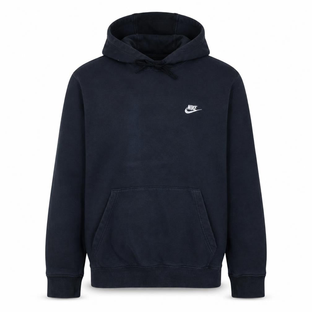 Nike Men's Black Pullover Hoodie Size L Fleece Logo Sportswear