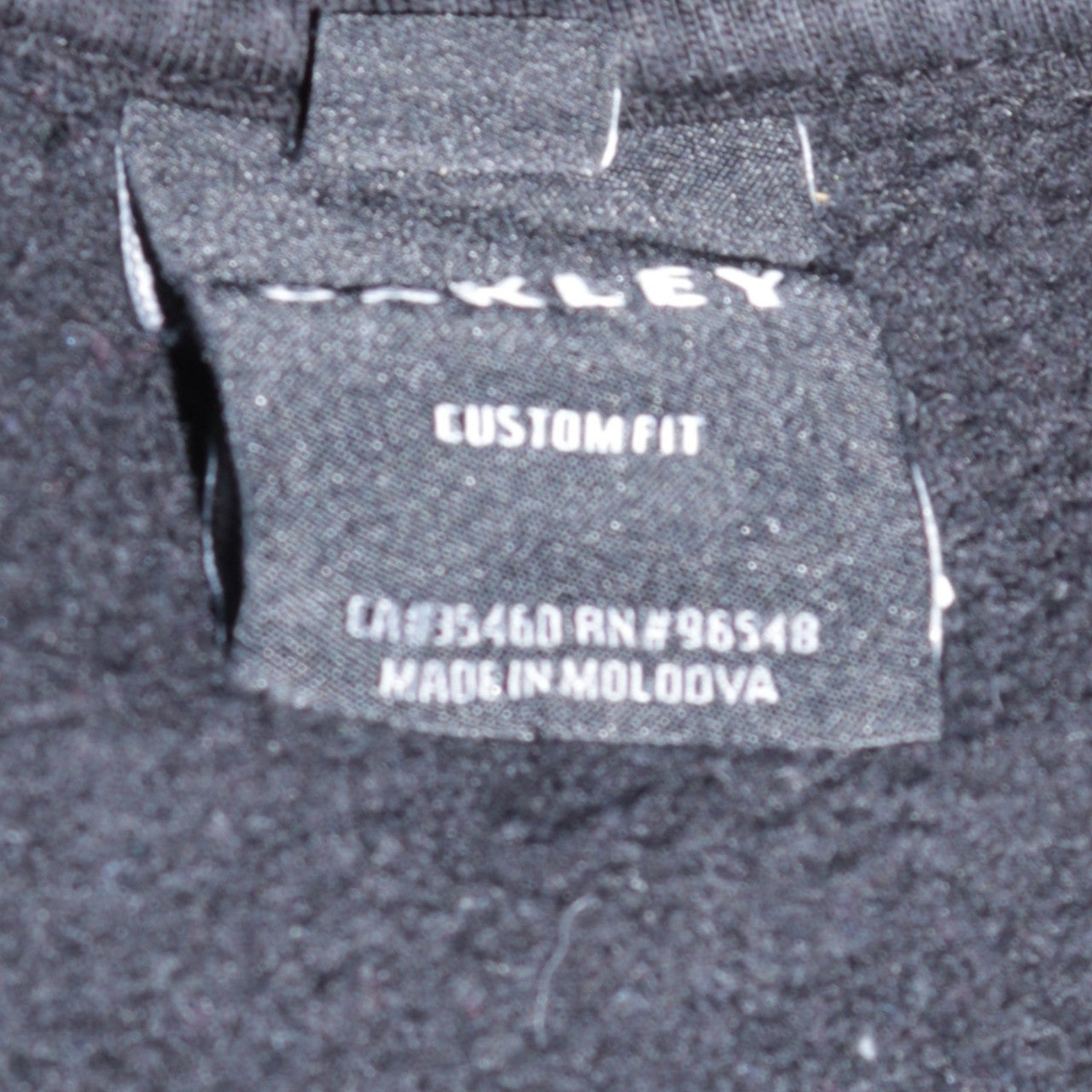Oakley Men's Black XL Pullover Hoodie Custom Fit Fleece