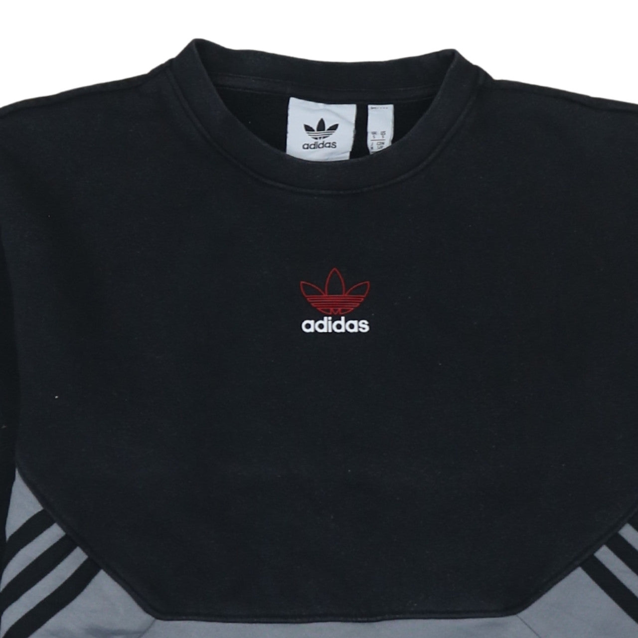 Adidas Men's Black Crew Neck Pullover Sweatshirt S Sports Fleece