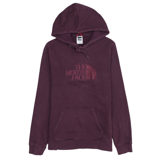 The North Face Womens Purple Hoodie Size M 100% Cotton Pullover